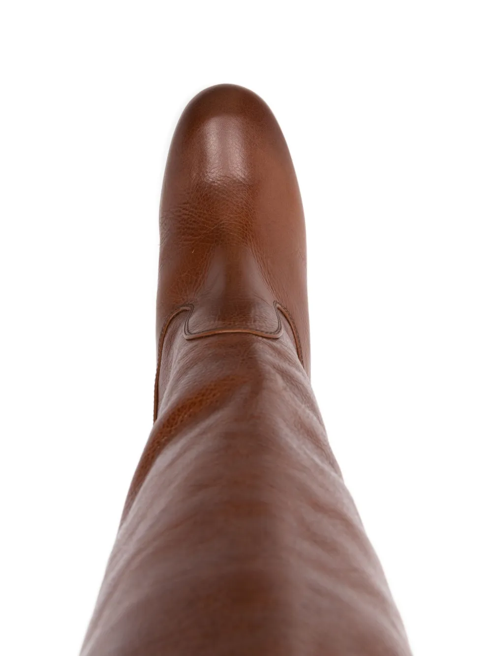 Chie Mihara 80mm leather knee-high boots Brown