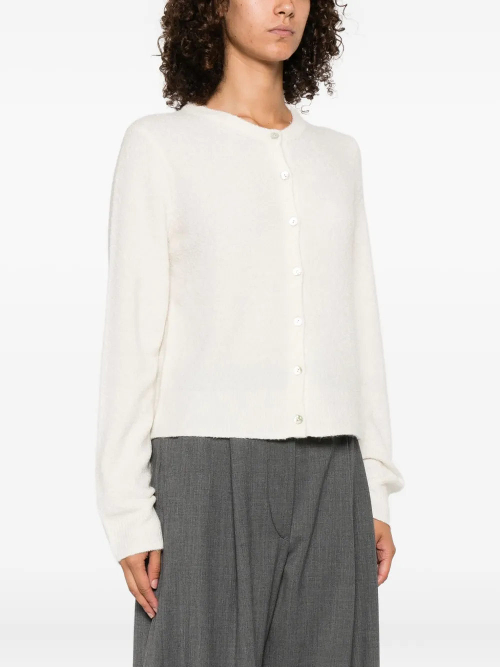 Vince Vest met ronde hals Beige