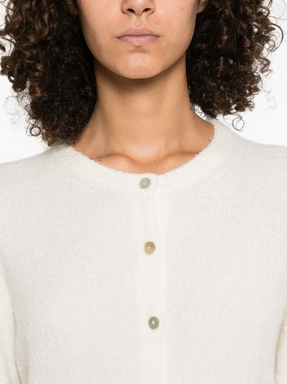 Vince Vest met ronde hals Beige