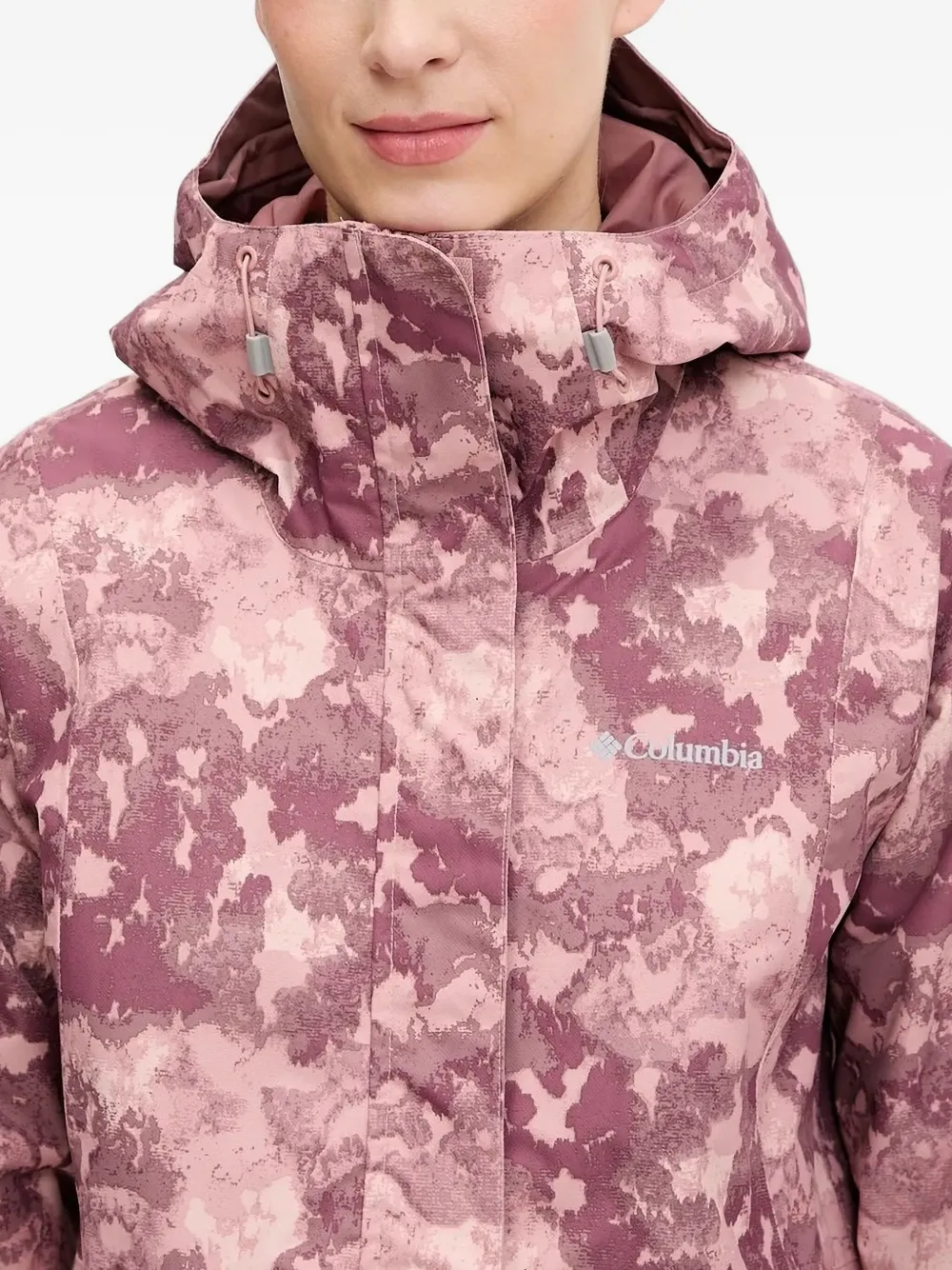 Columbia Hikebound™ trainingsjack met camouflageprint en capuchon Roze