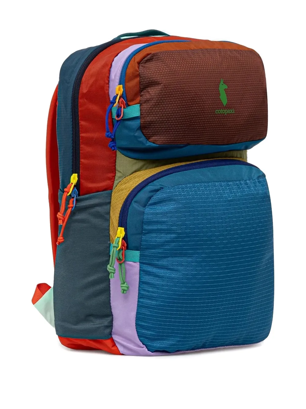 COTOPAXI Tasra rugzak met patchwork Bruin