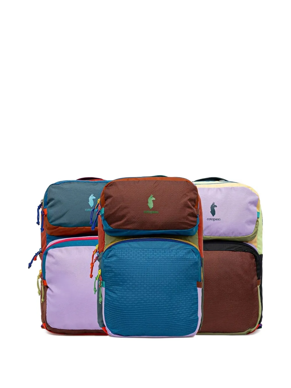 COTOPAXI Tasra rugzak met patchwork Bruin