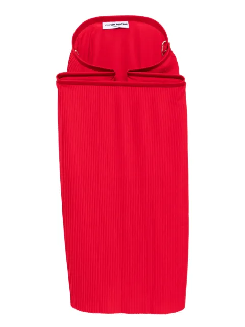 Duran Lantink pleated midi skirt