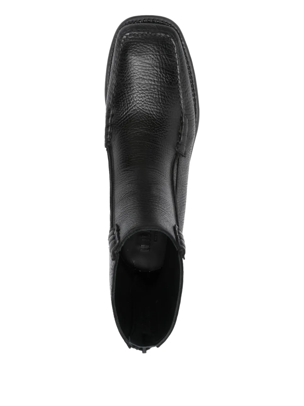 Hereu Zip-detail Leather Boots In Black