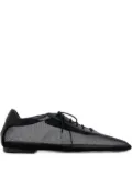 Andrea Gomez Antonia lace-up mesh oxford shoes - Black