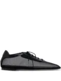 Andrea Gomez Antonia lace-up mesh oxford shoes - Black