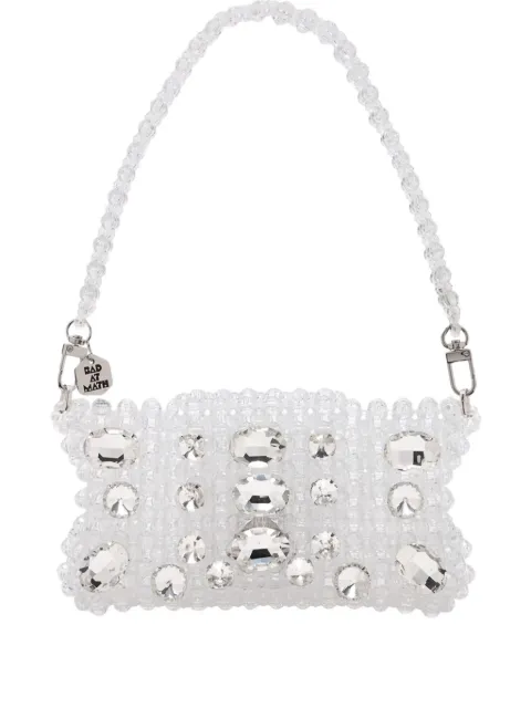 Bad at math شنطة كتف مزينة بخرز