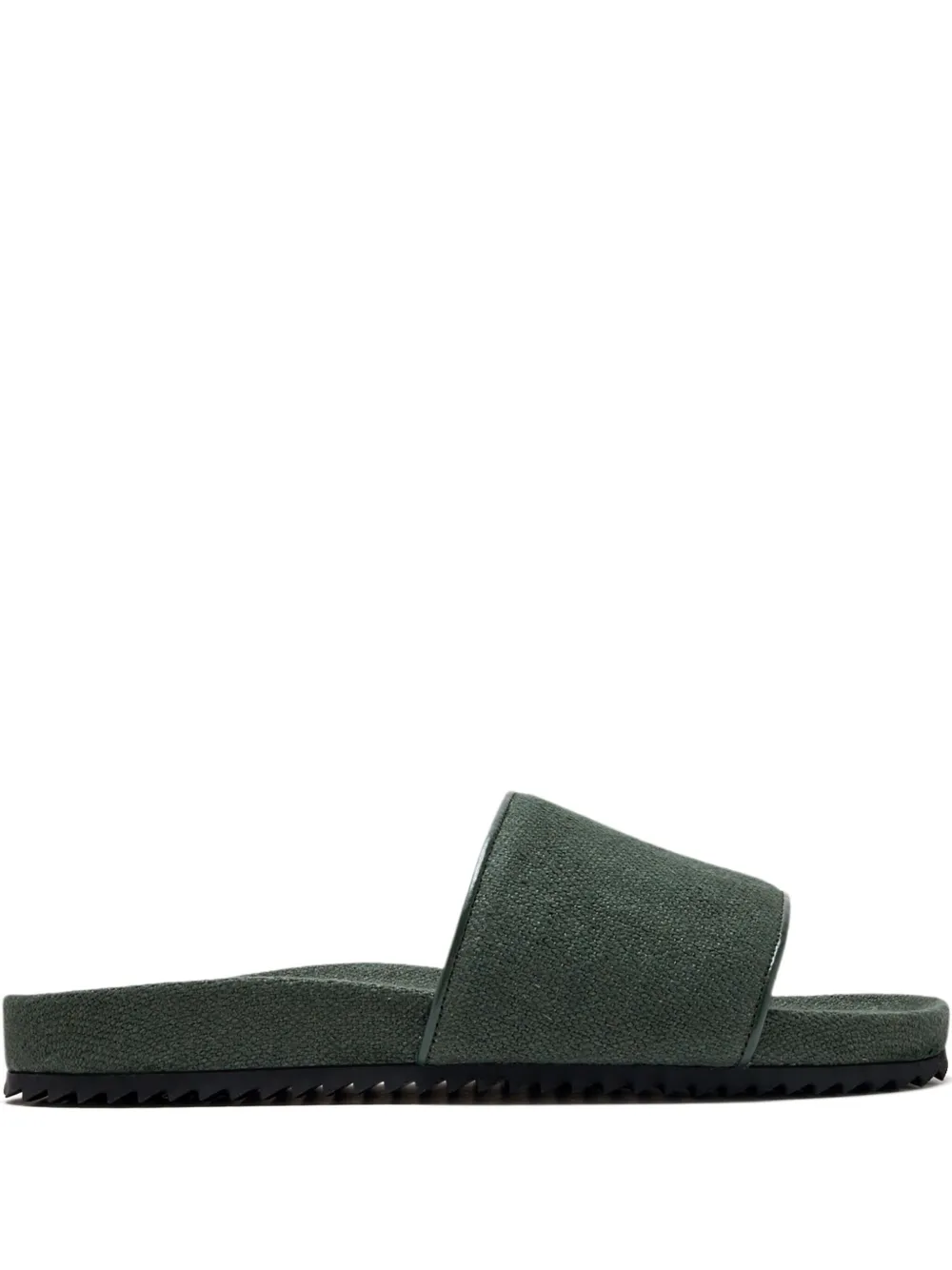 Frescobol Carioca textured-band slide sandals Green