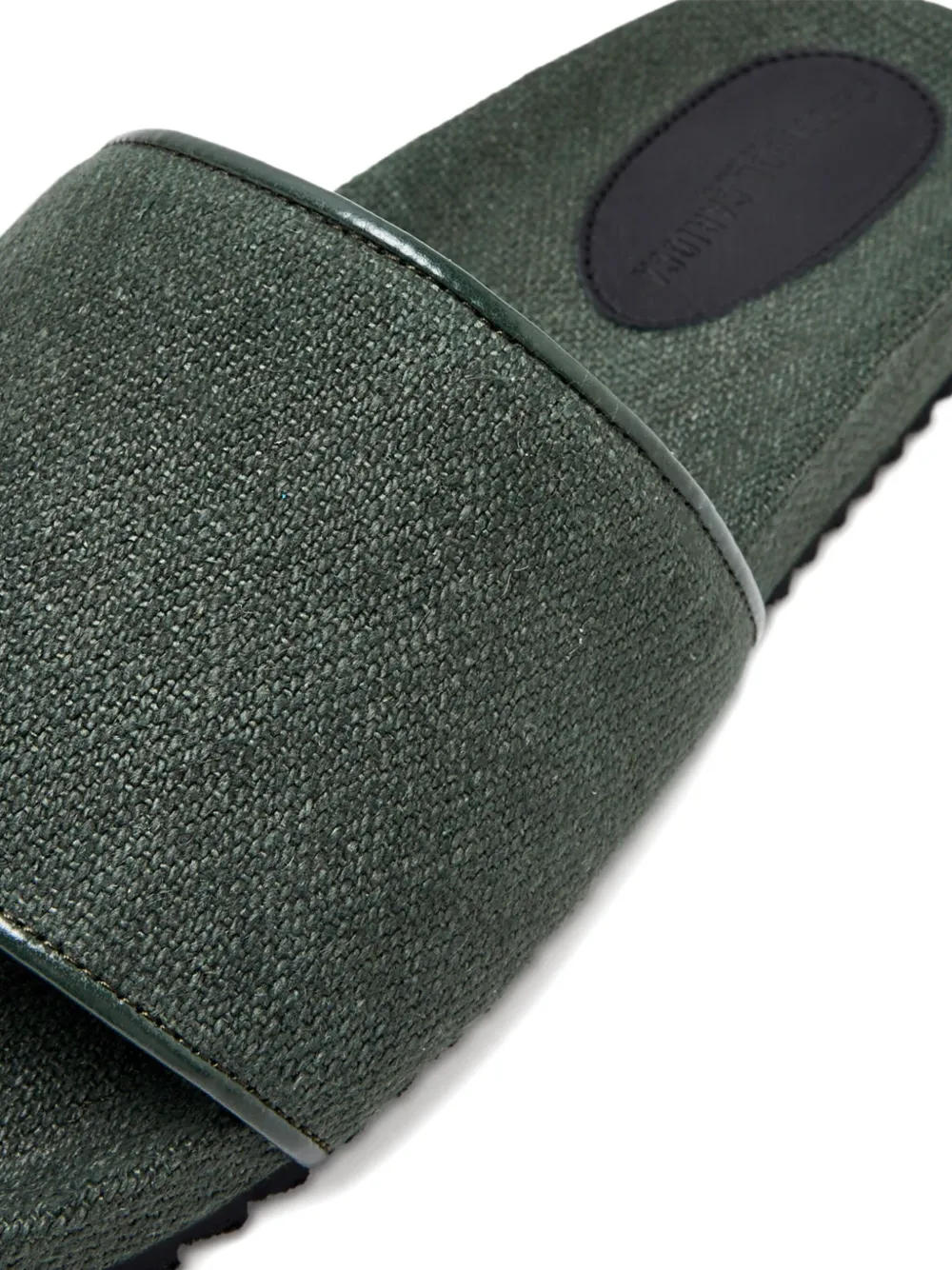 Frescobol Carioca textured-band slide sandals Green