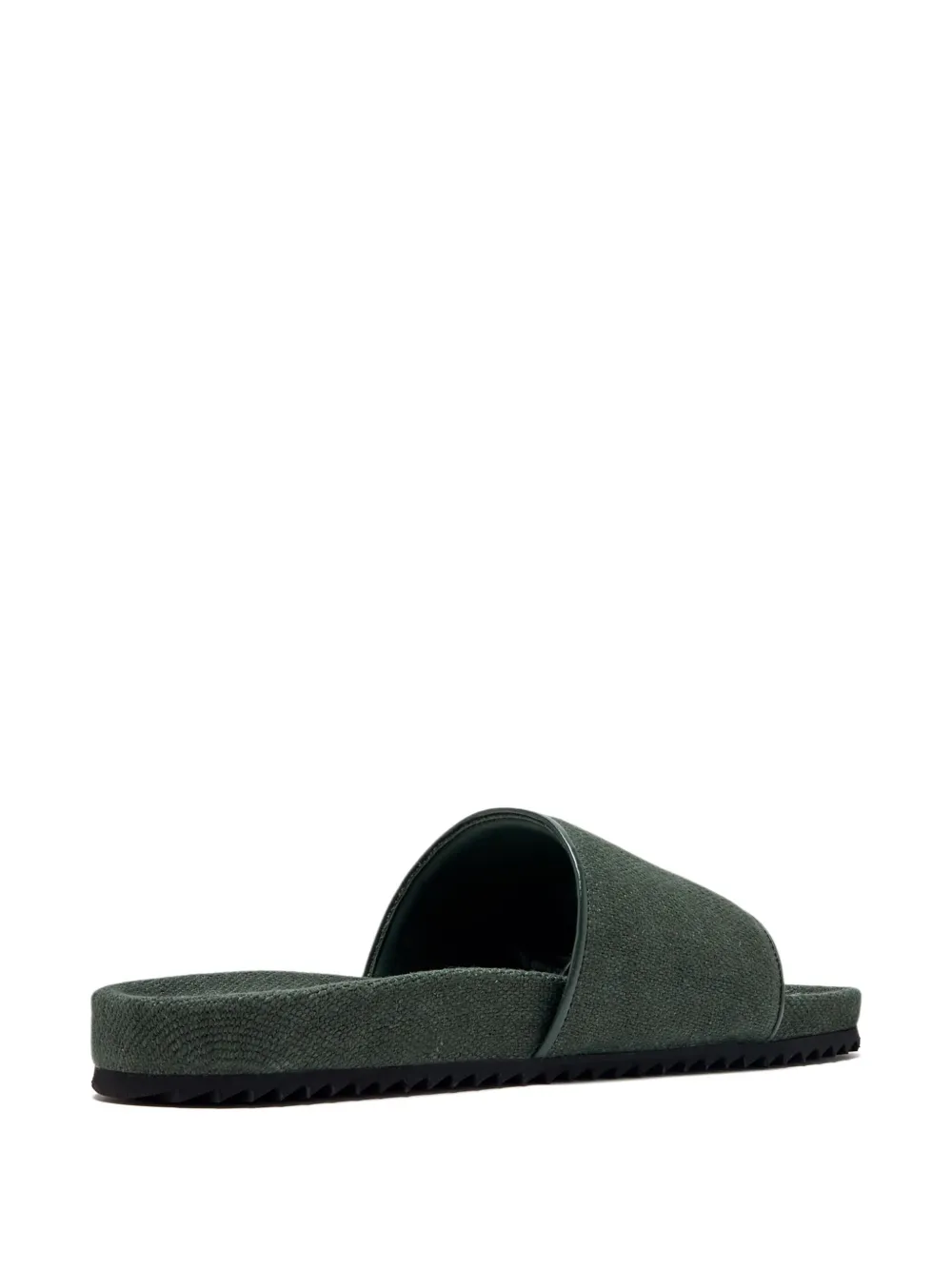 Frescobol Carioca textured-band slide sandals Green