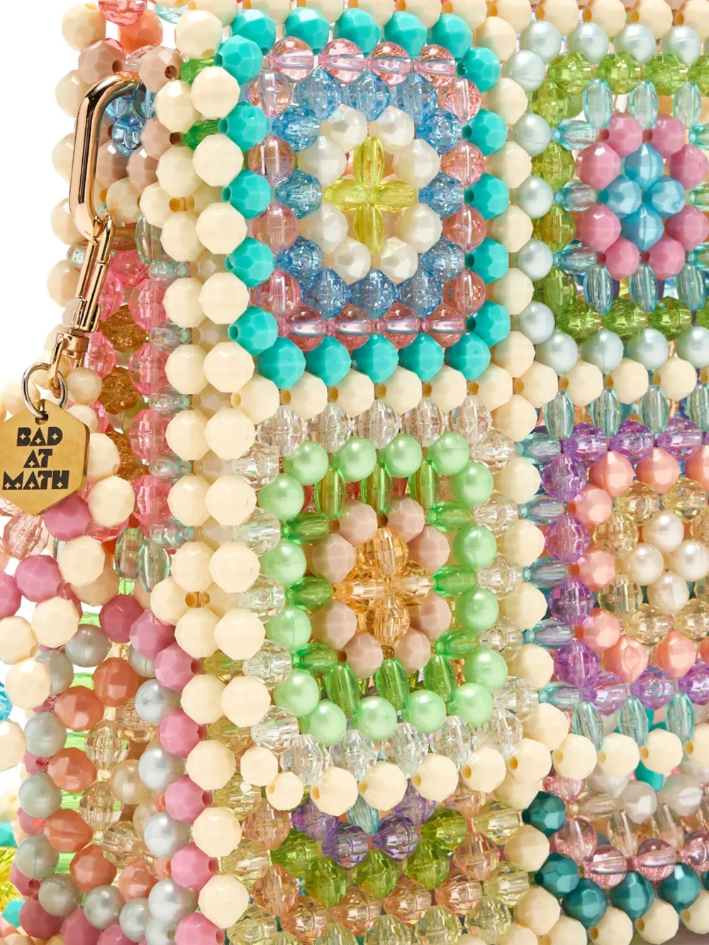 Bad At Math The Renato Beaded Crossbody Bag In Multi
