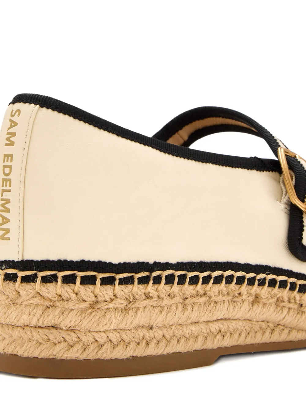 Sam Edelman 35mm Mackie Buckle-strap Platform Espadrilles In Neutral