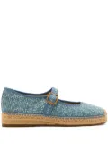 Sam Edelman 35mm Mackie buckle-strap platform espadrilles - Blue