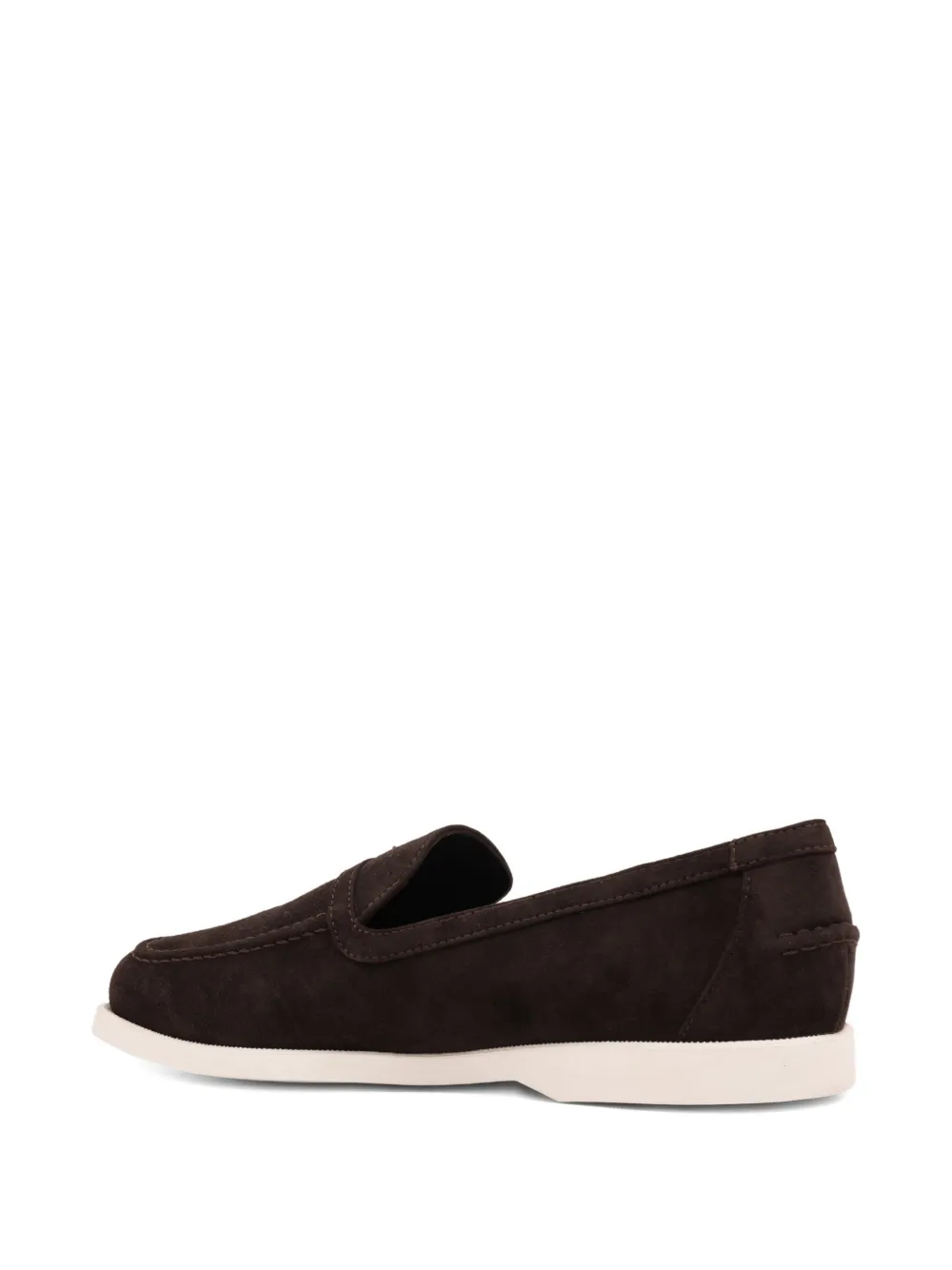 Le Silla Yacht crystal-buckle loafers Brown