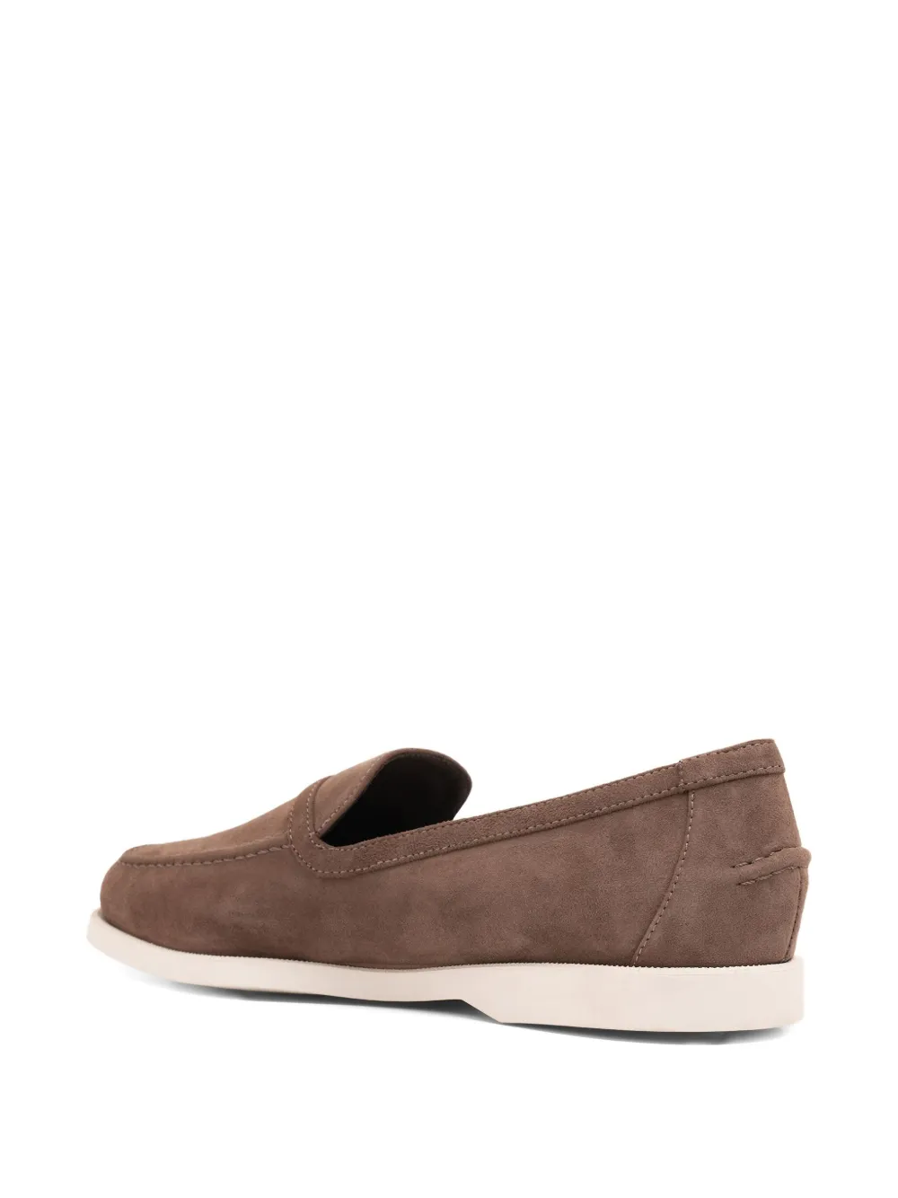 Le Silla Crystal-buckle Loafers In Brown