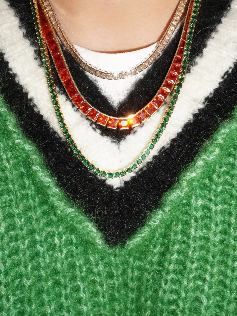 Izabel Display square tennis necklace | Image 2