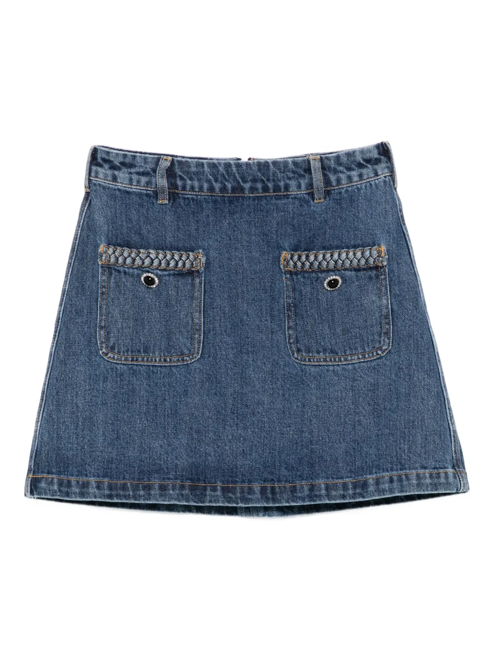 Self-Portrait denim mini skirt | Blue | Image 1