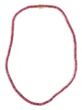 Izabel Display square tennis necklace - Pink