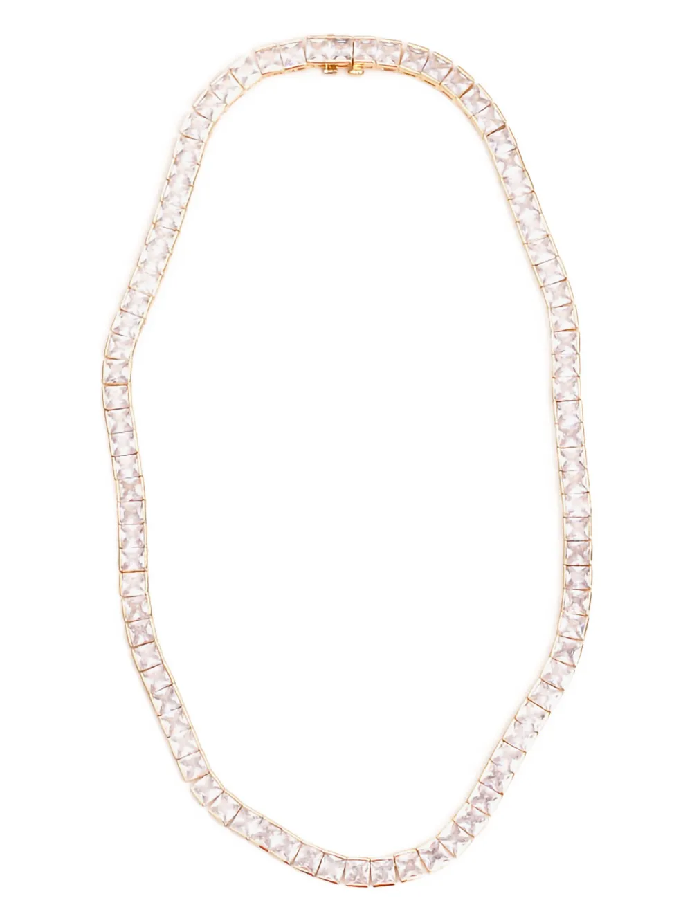 Izabel Display square-cut tennis necklace | White | Image 1