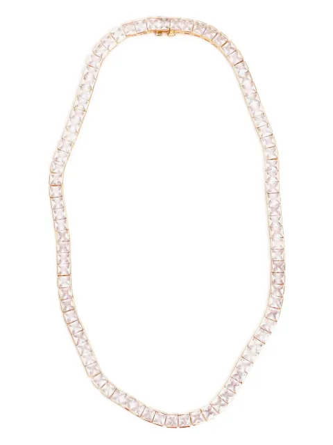 Izabel Display square-cut tennis necklace
