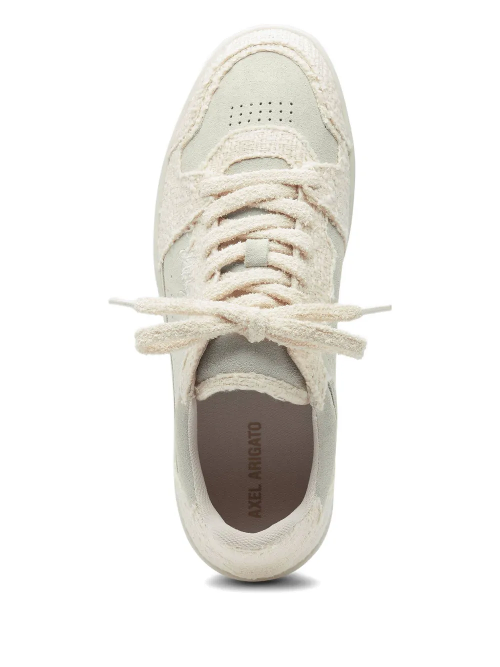 Axel Arigato Dice Lo woven suede sneakers White
