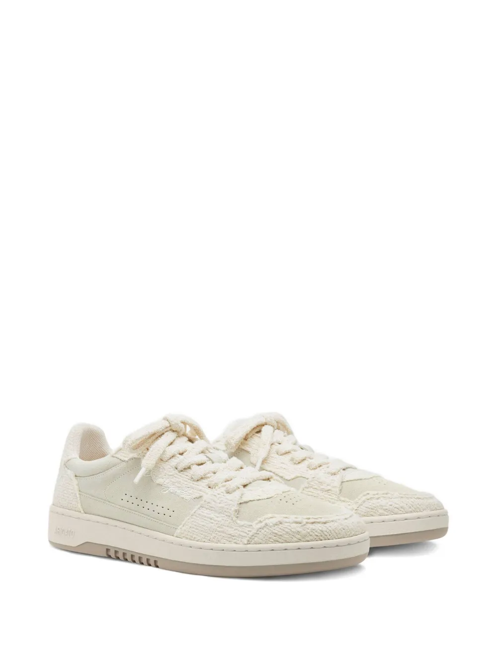 Axel Arigato Dice Lo woven suede sneakers White