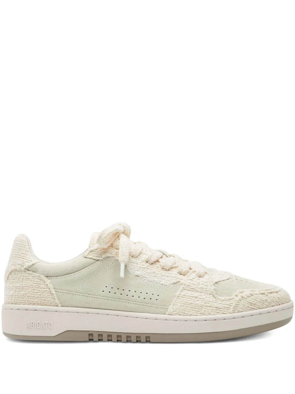 Axel Arigato Dice Lo woven suede sneakers White