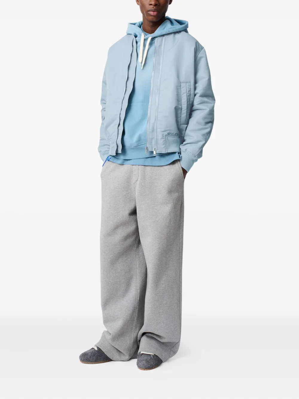 Axel Arigato Pen layered bomber jacket Blauw