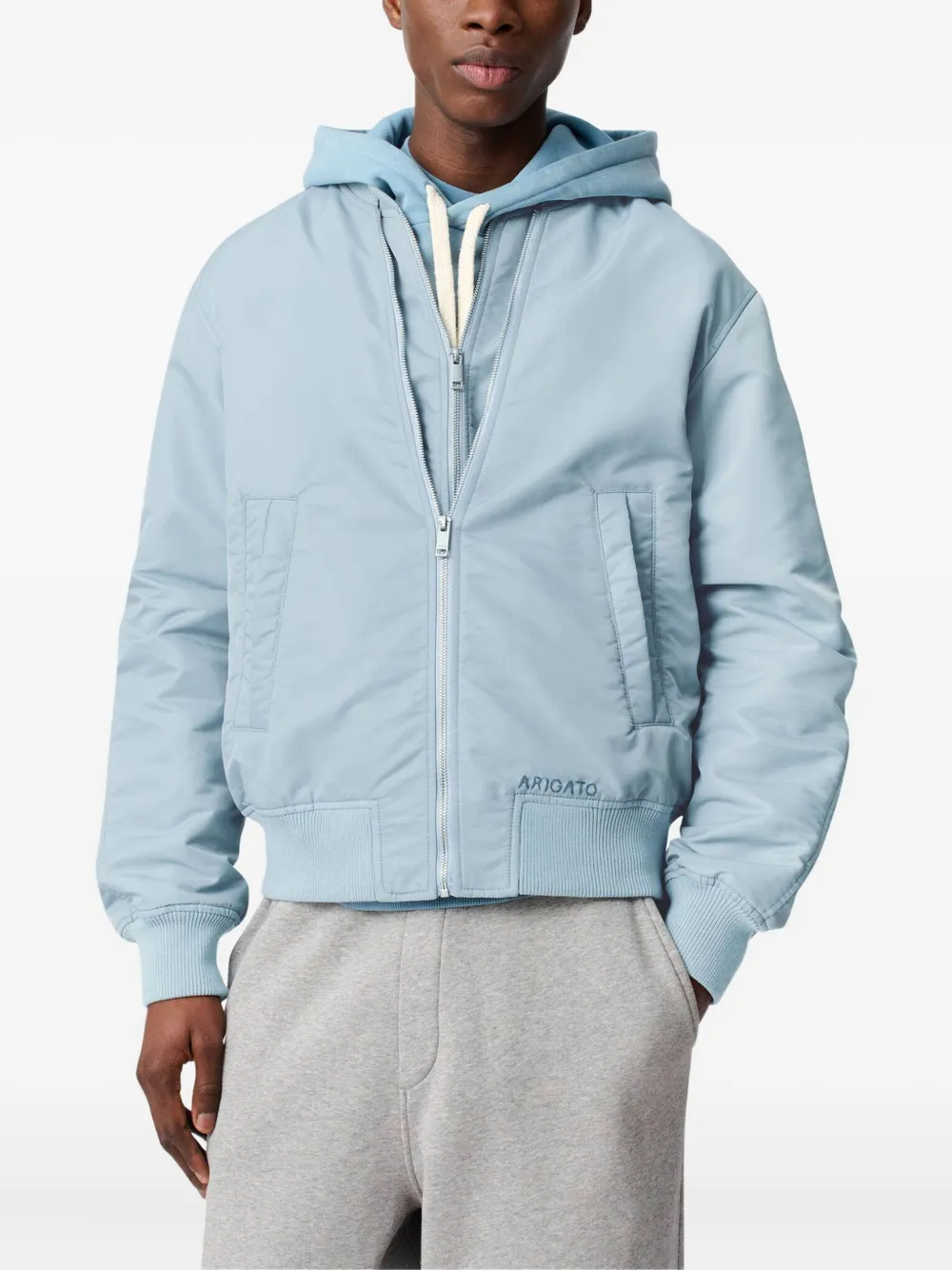 Axel Arigato Pen layered bomber jacket Blauw