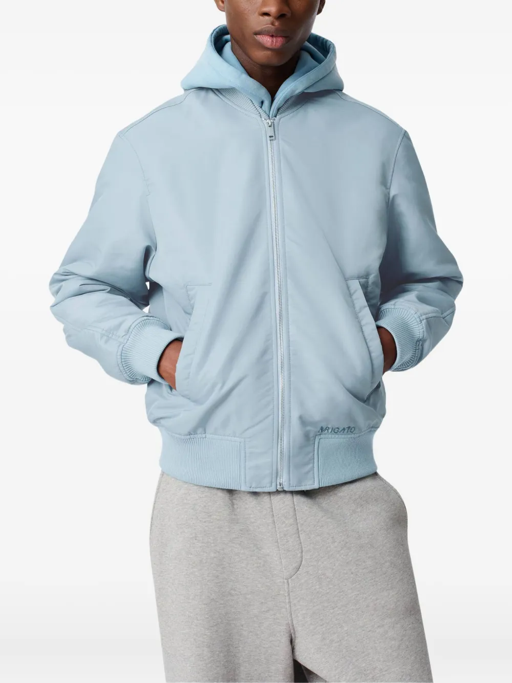 Axel Arigato Pen layered bomber jacket Blauw