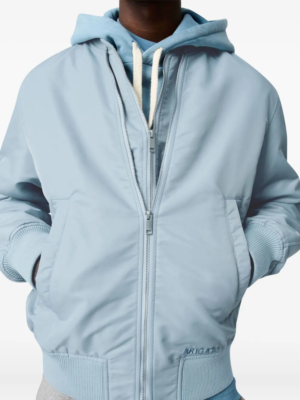 Axel Arigato Pen layered bomber jacket Blauw