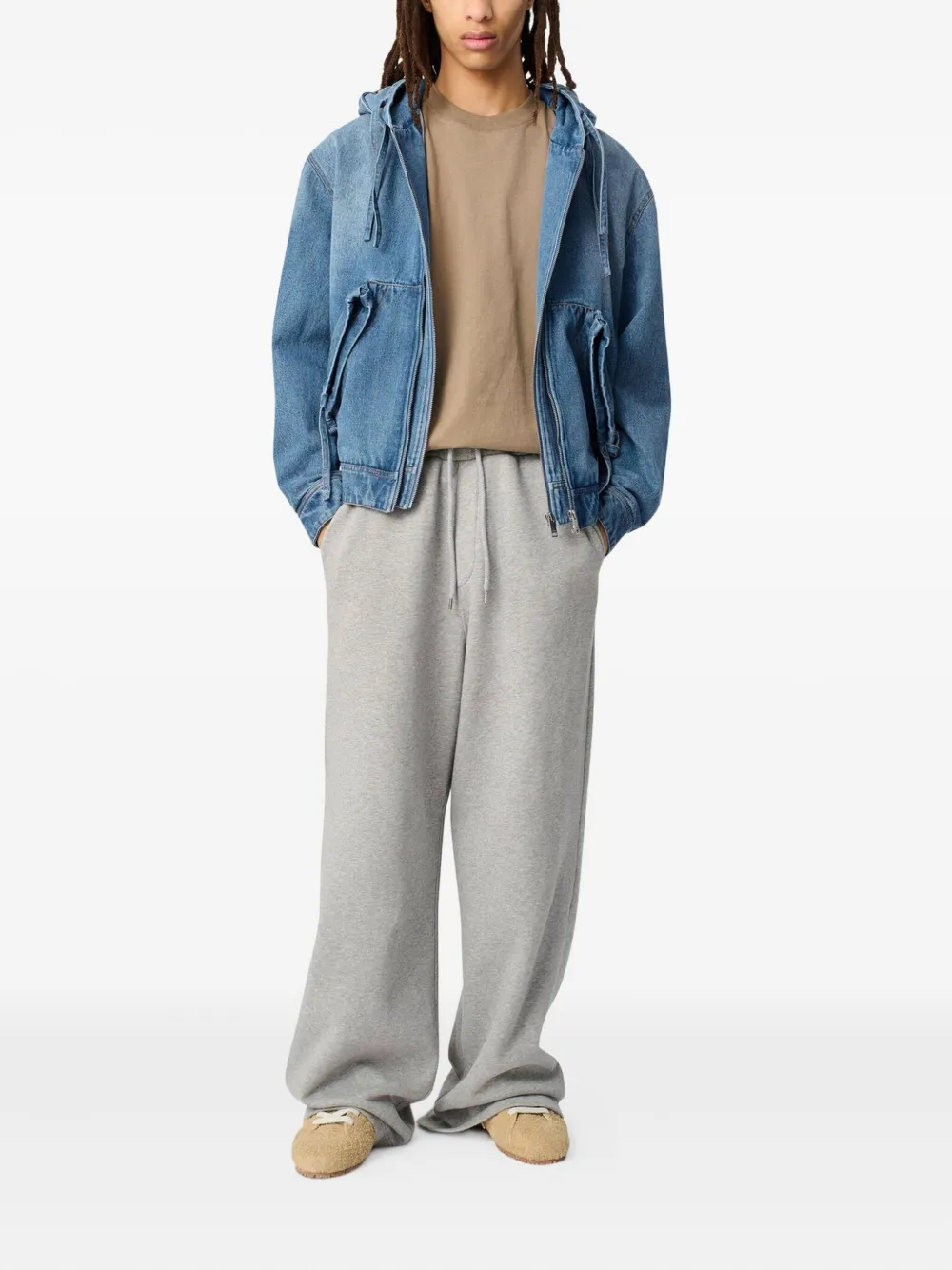 Axel Arigato Denim jack met capuchon Blauw