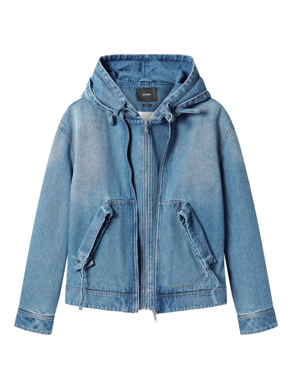 Axel Arigato Denim jack met capuchon Blauw