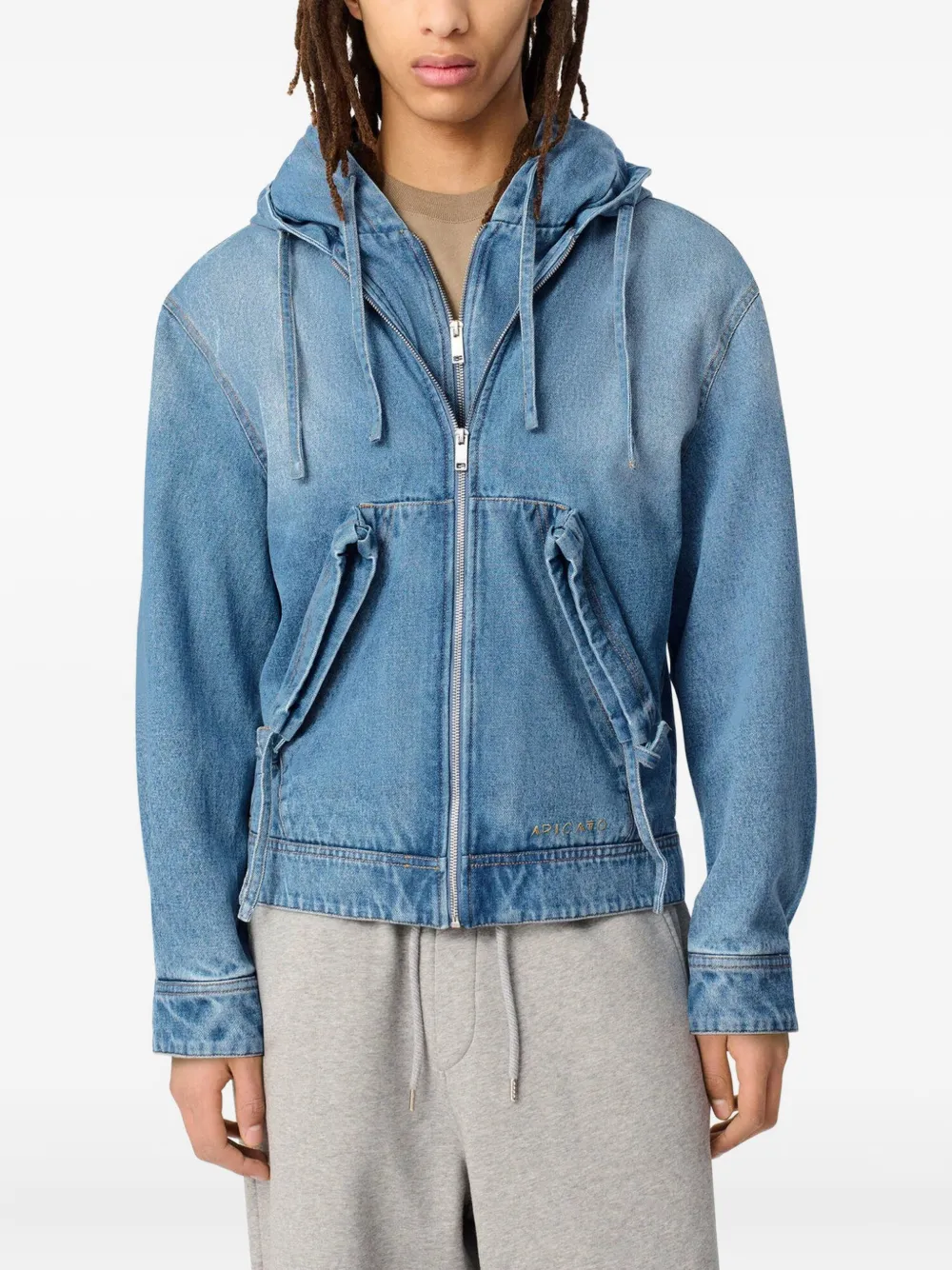 Axel Arigato Denim jack met capuchon Blauw