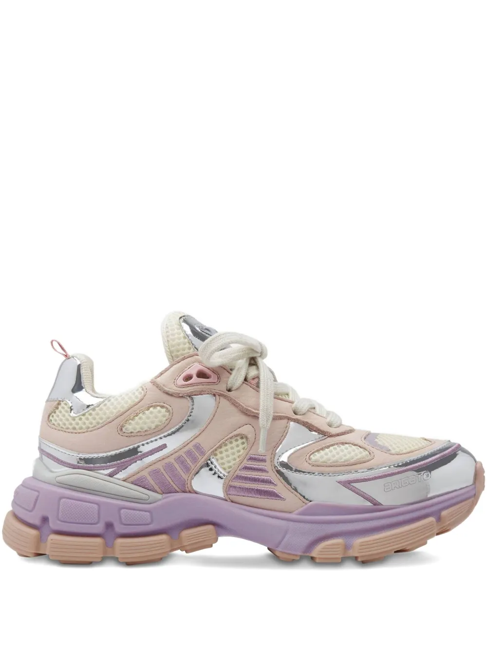 Axel Arigato metallic panelled mesh trainers LIGHT PINK SILVER