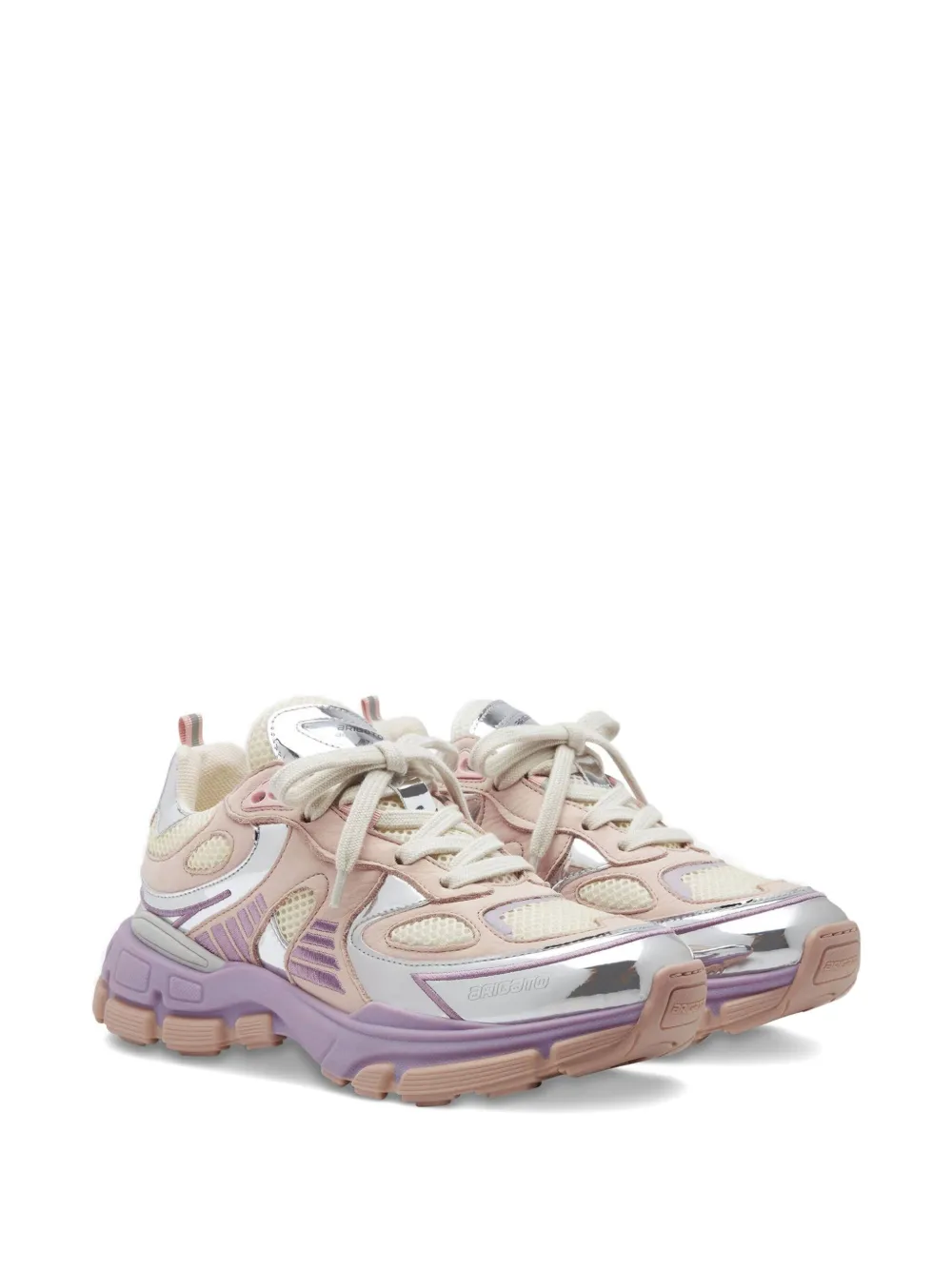 Axel Arigato metallic panelled mesh trainers LIGHT PINK SILVER