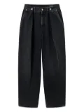 Axel Arigato pleated-pockets wide-leg jeans - Grey