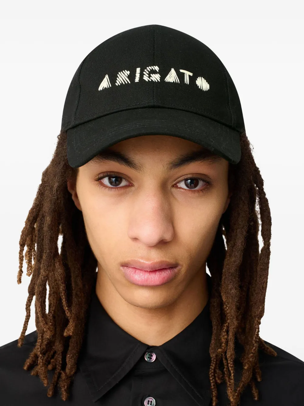Axel Arigato The Thread embroidered baseball cap Zwart