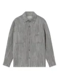 Axel Arigato Aidan striped shirt jacket - Grey