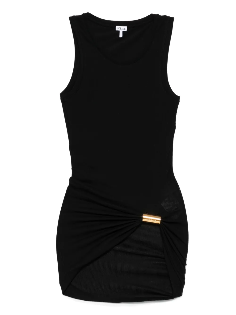 ribbed clasp-detail top
