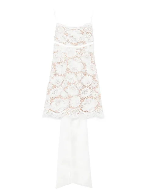 Self-Portrait lace scalloped-hem dress