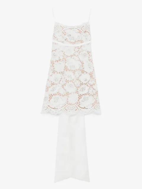 Self-Portrait lace scalloped-hem dress