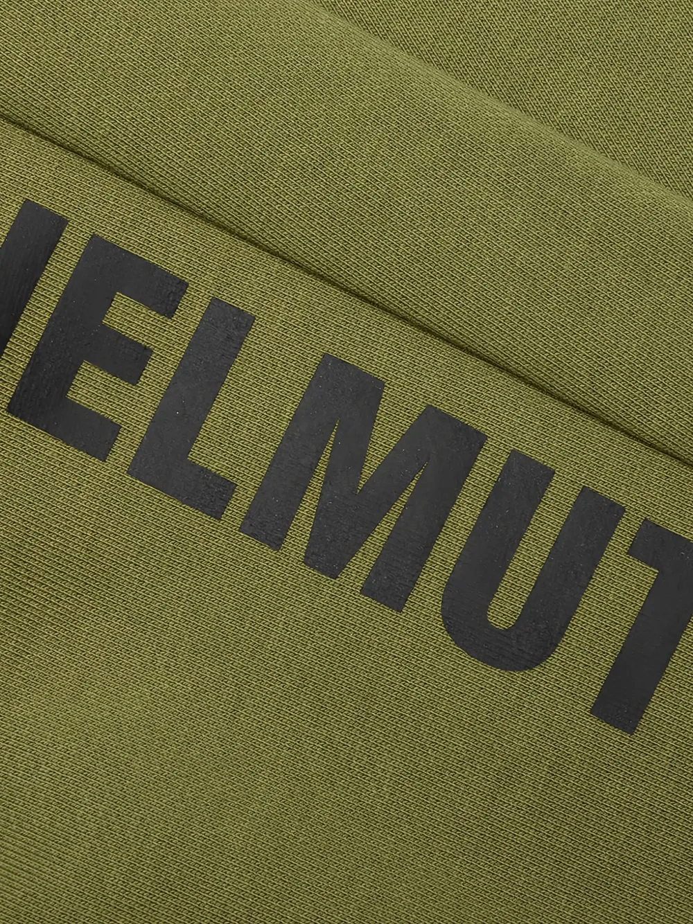 Helmut Lang Joggingbroek met elastische afwerking en logoprint Groen