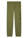 Helmut Lang elasticated-cuff logo-print joggers - Green