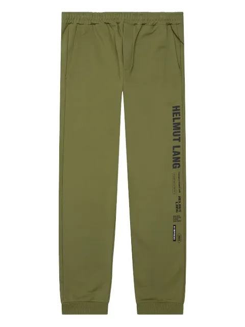 Helmut Lang elasticated-cuff logo-print joggers