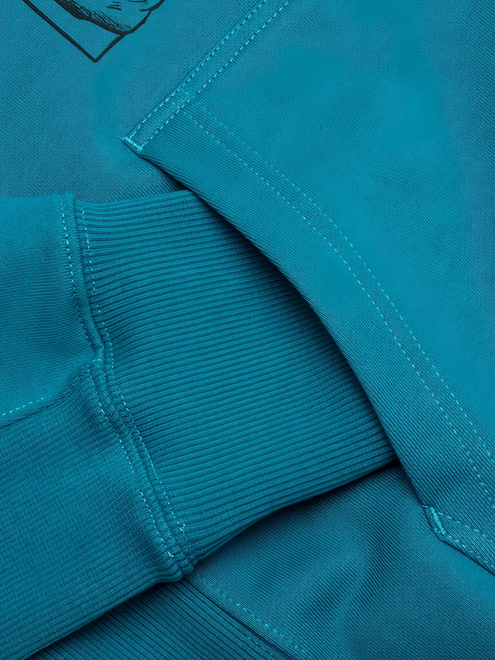 Helmut Lang Hoodie met cowboyprint Blauw
