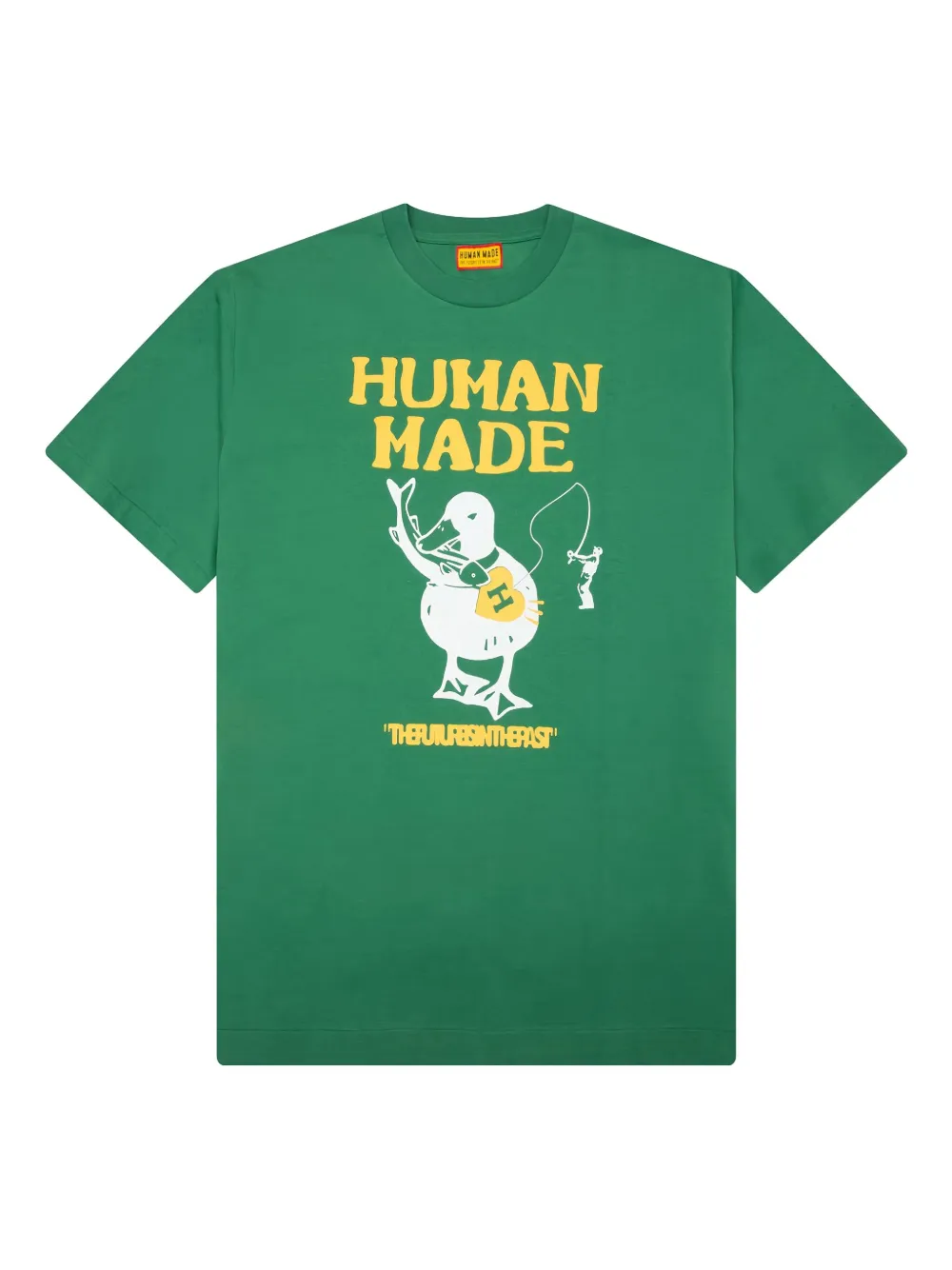 Human Made graphic-print T-shirt | Green | Image 1