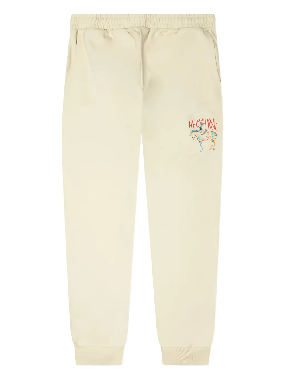Helmut Lang Joggingbroek met logoprint Beige