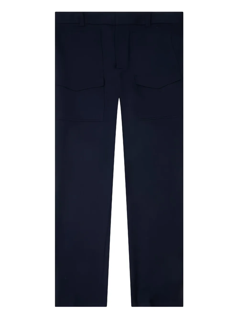 Helmut Lang Broek met cargo zak Blauw