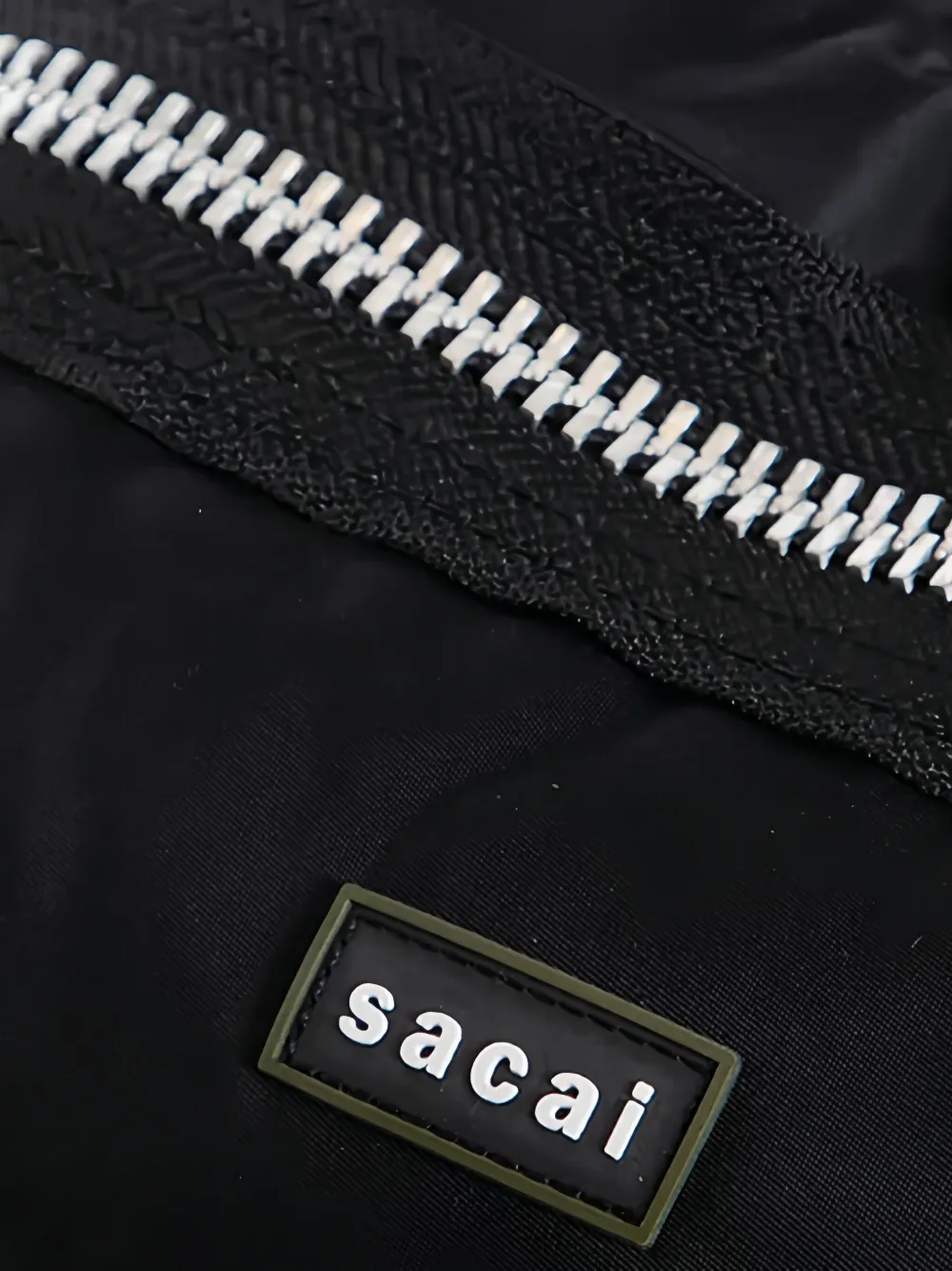 sacai pocket-zip belt bag Zwart